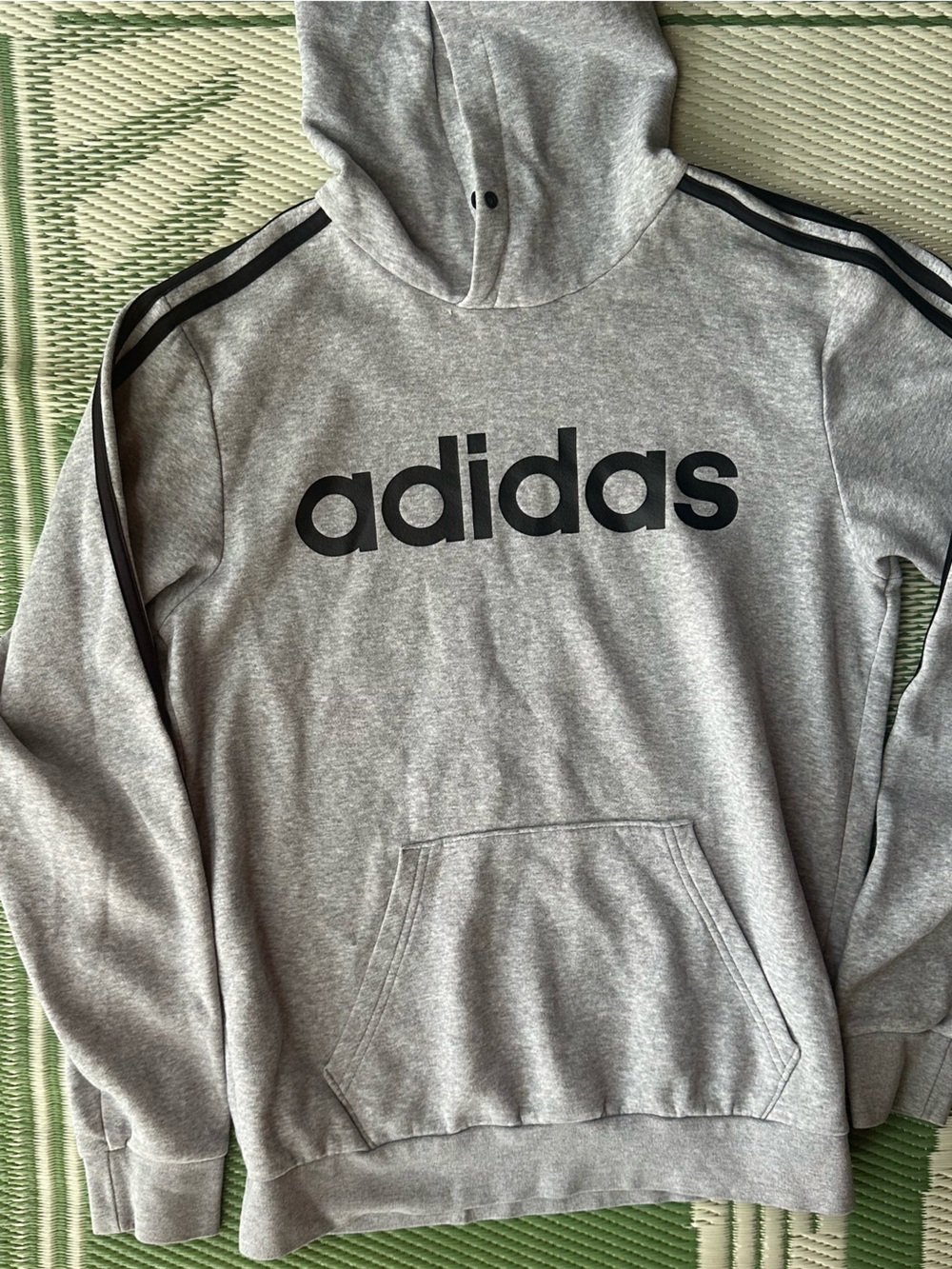 adidas grey hoodie size small
